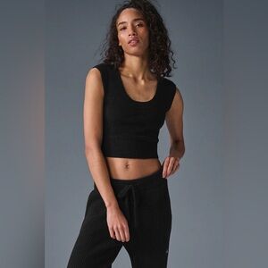 NWT Alo Yoga Snuggle Up Sweater Short Sleeve